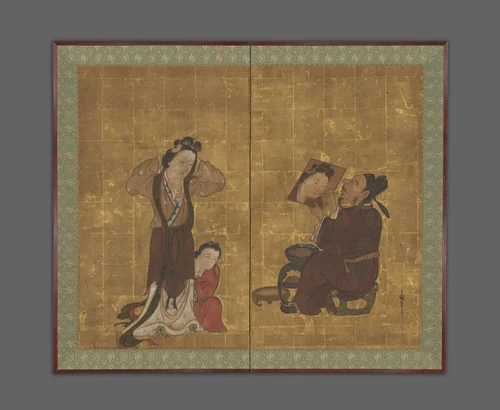 Chinese Portrait Painter by Miwa Zaiei, painting, 1700-1799