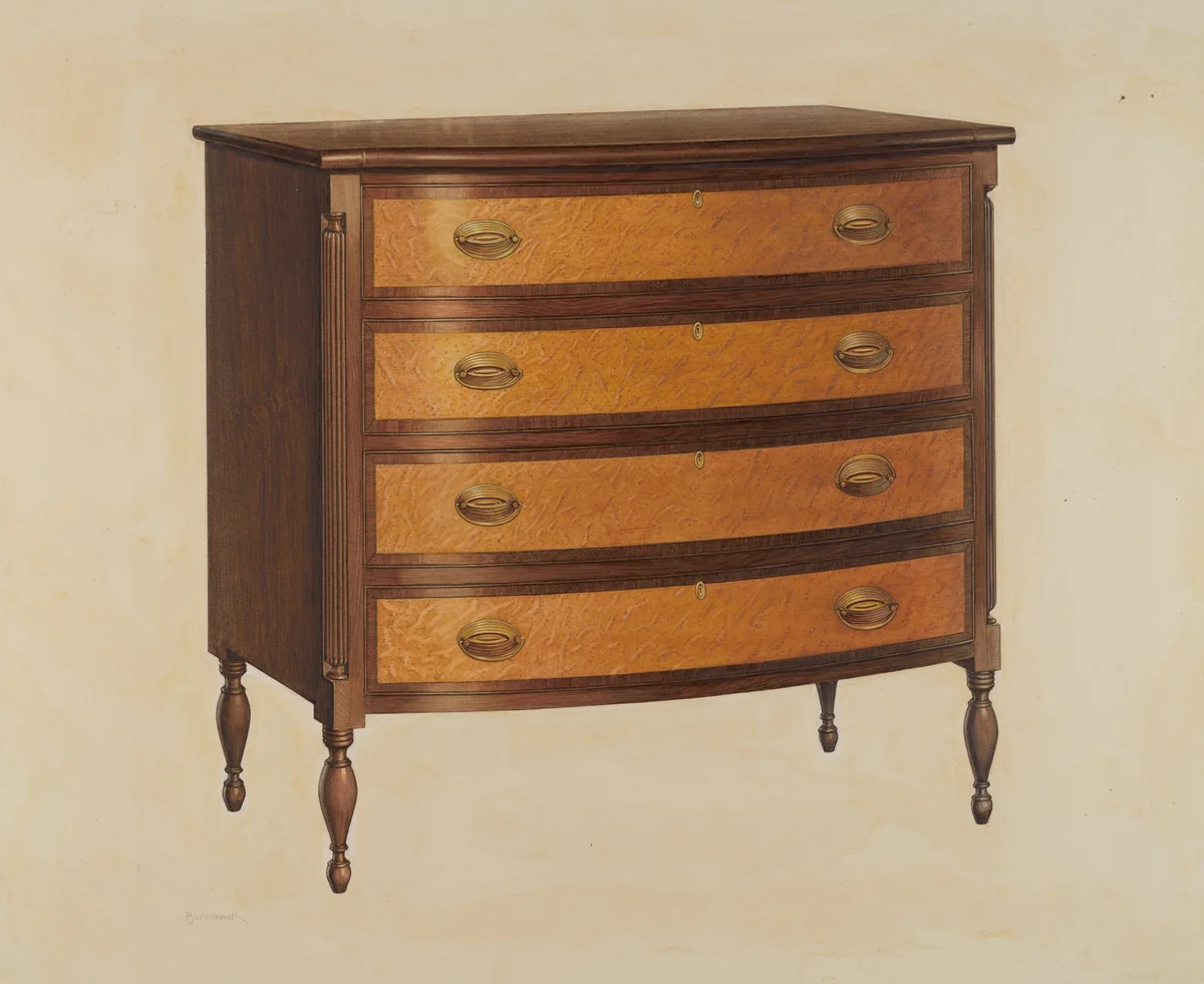 Chest of Drawers by Earnest Busenbark, index of american design, 1938