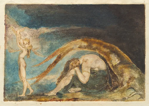 Dream of Thiralatha [from "America," cancelled plate d] by William Blake, print, 1794-1796