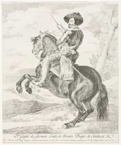 Gaspar de Guzman by Francisco de Goya, print, 1778