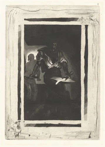 A Blacksmith (Un Forgeron) by Eugène Delacroix, print, 1833