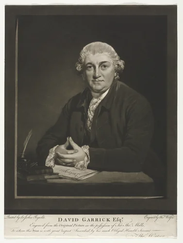 David Garrick by Thomas Watson, print, 1779