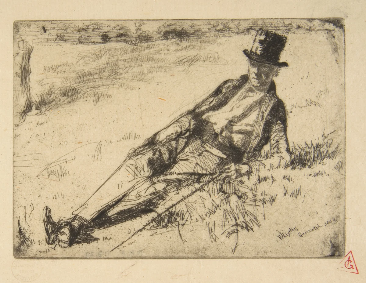 Greenwich Pensioner by James McNeill Whistler, print, 1859