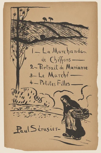 Landscape by Paul Sérusier, print, 1893