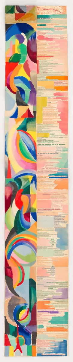 La Prose du Transsibérien et de la Petite Jehanne de France (Prose of the Trans-Siberian and of Little Joan of France) by Sonia Delaunay, illustrated book, 1913