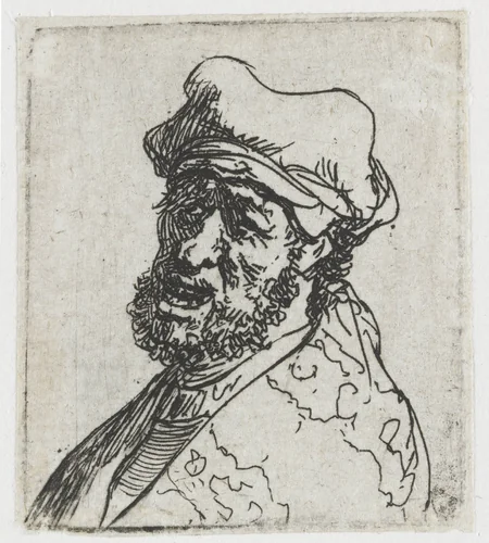 Man Crying Out by Rembrandt van Rijn, print, 1629