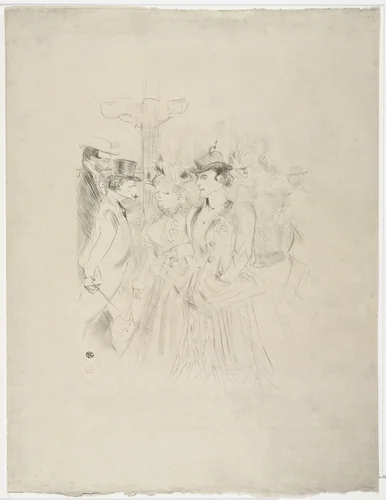 The Foyer (Promenoir) by Henri de Toulouse-Lautrec, print, 1898