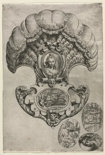 The Fan (L'Eventail) by Agostino Carracci, print, 1594-1600