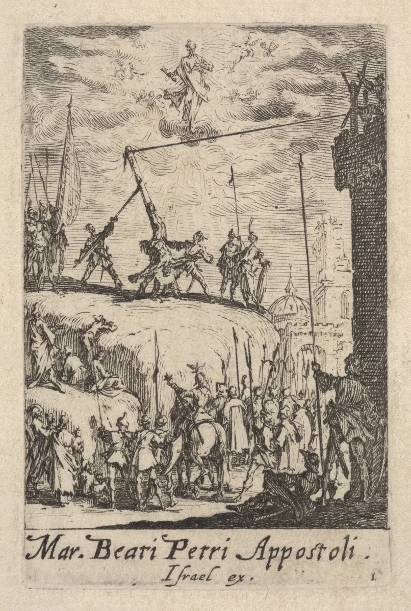Martyrdom of Saint Peter, from "The Little Apostles" (Les Petits Apôtres) by Jacques Callot, print, 1632