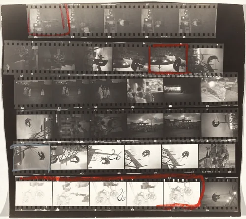 Valencia, Spain 26/Black White and Things 8 by Robert Frank, photograph, 1952