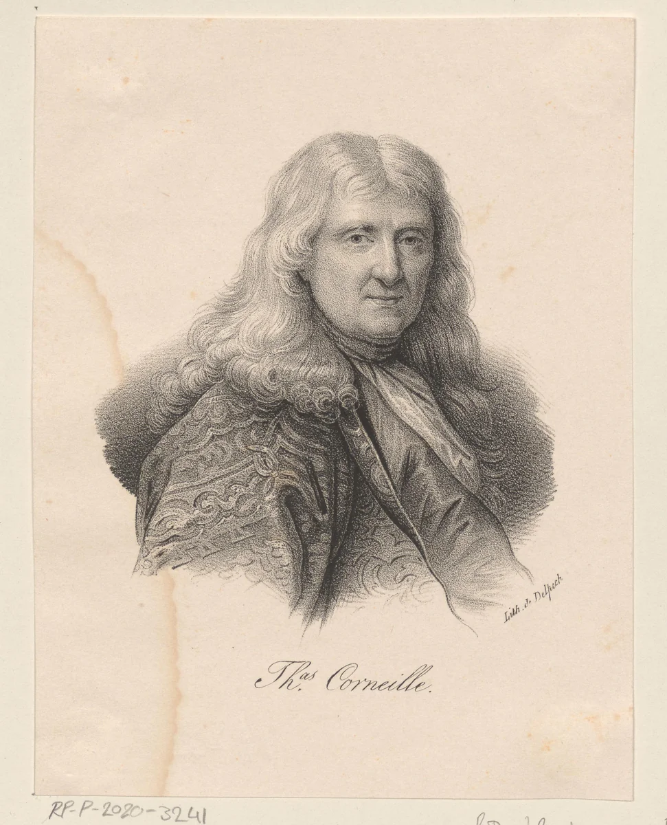 Portret van Thomas Corneille by anonymous, print, 1818-1842
