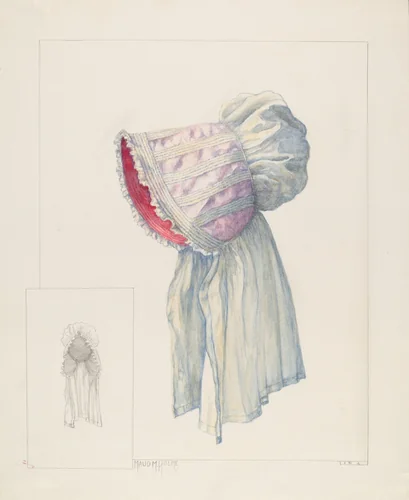 Baby Bonnet by Maud M Holme, index of american design, 1937