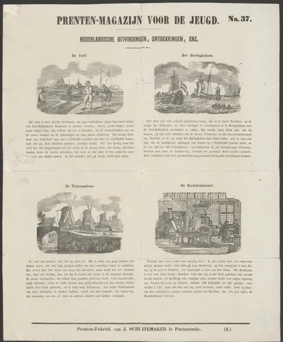 Uitvindingen by anonymous, print, 1850