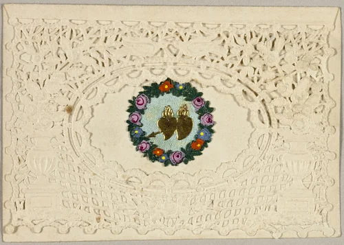 Untitled Valentine (Hearts on Fire) by George Meek, other, 1835-1845