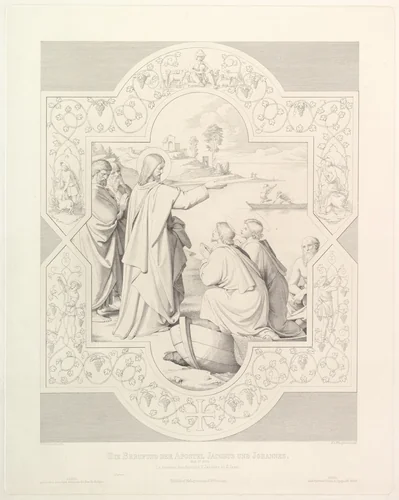 The Calling of the Apostles St. James and St. John by Friedrich August Pflugfelder, print, 1839