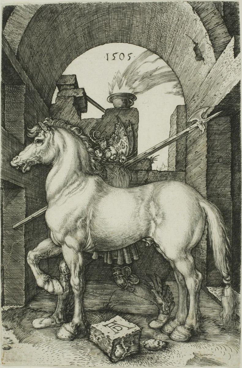 The Small Horse by Albrecht Dürer, print, 1505