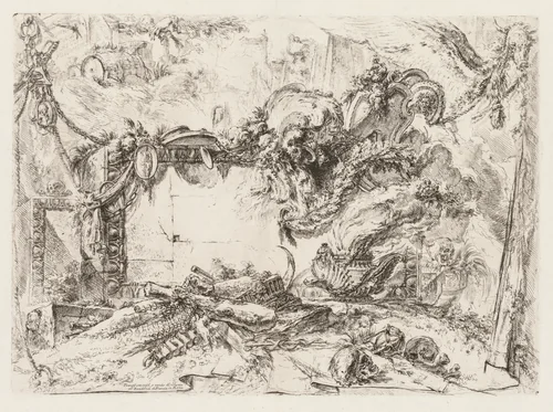 The Monumental Tablet by Giovanni Battista Piranesi, print, 1745-1750