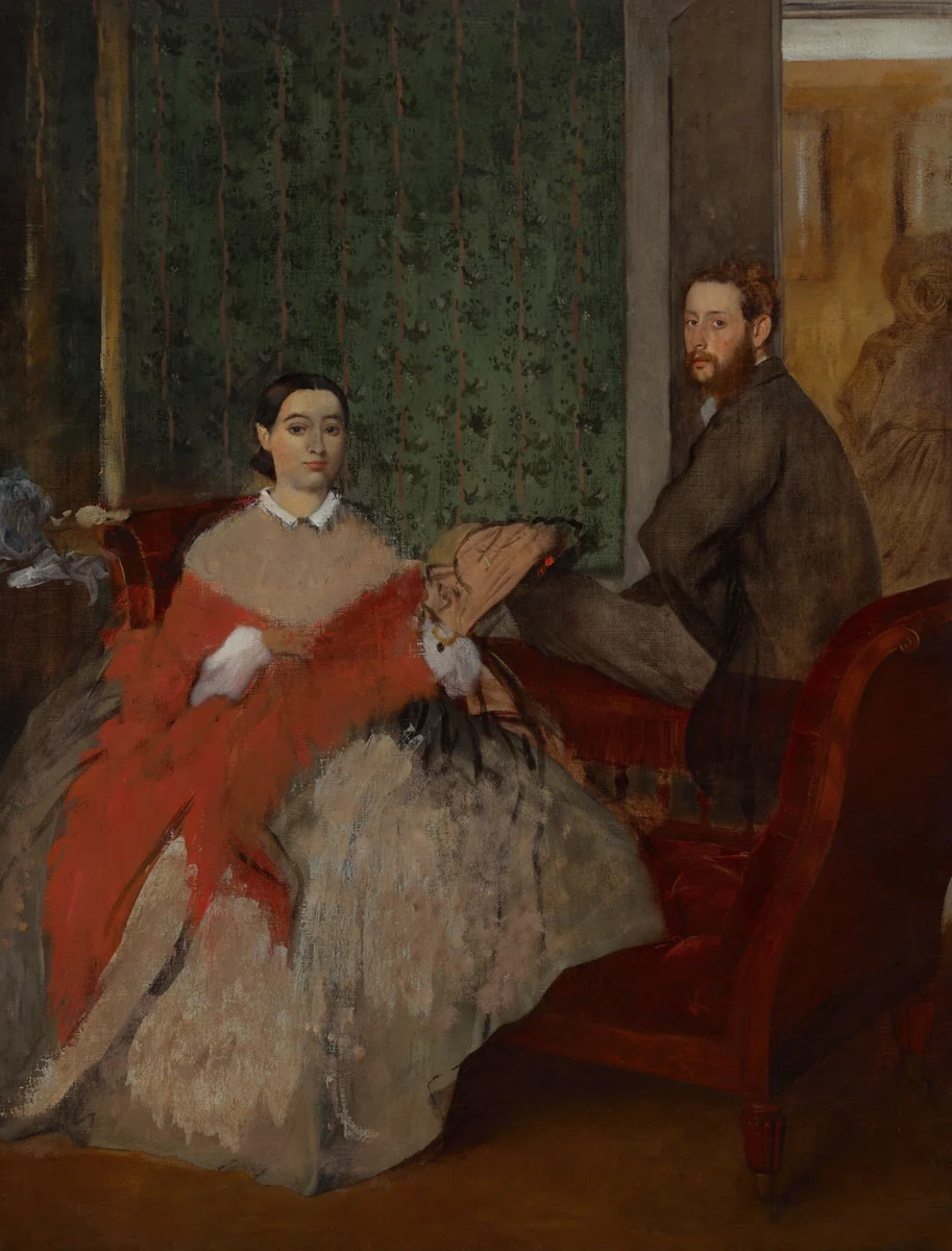 Edmondo and Thérèse Morbilli by Edgar Degas, painting, 1865