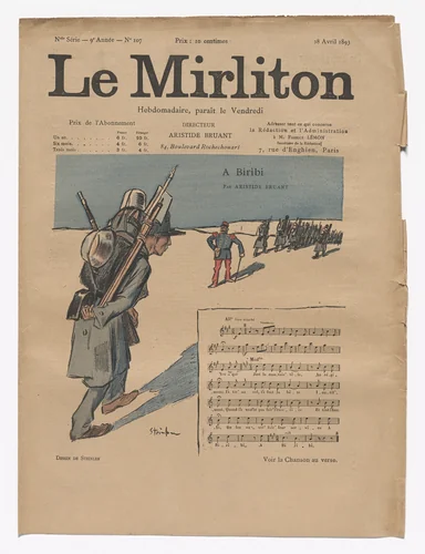 Le Mirliton, no. 107 by Théophile-Alexandre Steinlen, periodical, 1893
