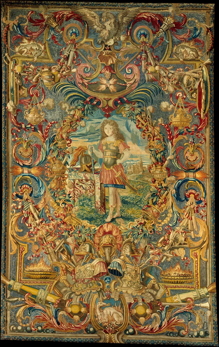Seasons and Elements (Fire) (set of four) by Charles Le Brun, textile, 1678-1688