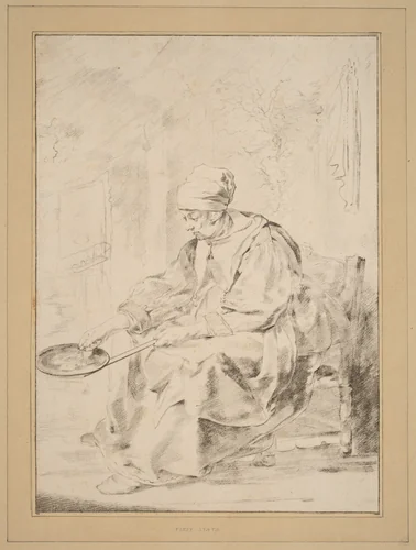 Pancake Woman by Cornelis Ploos van Amstel, print, 1768