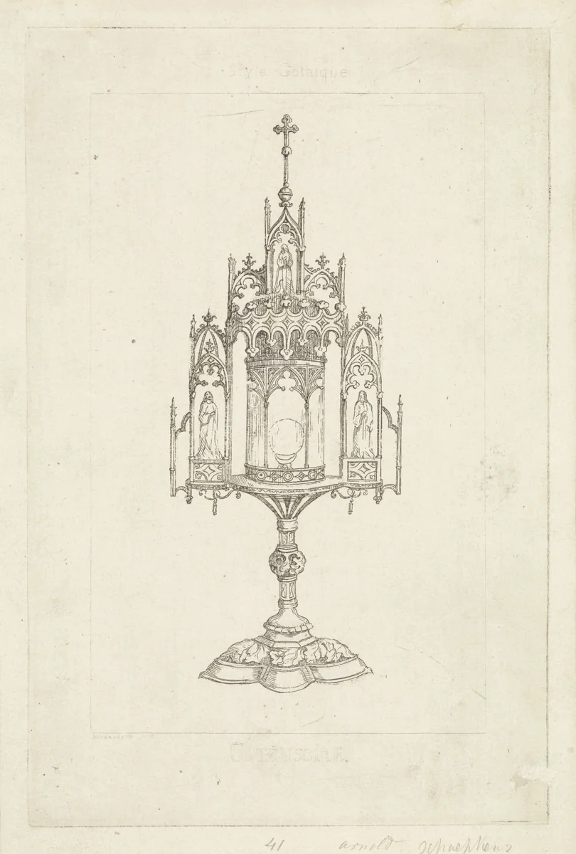 Monstrans by Arnoud Schaepkens, print, 1831-1904