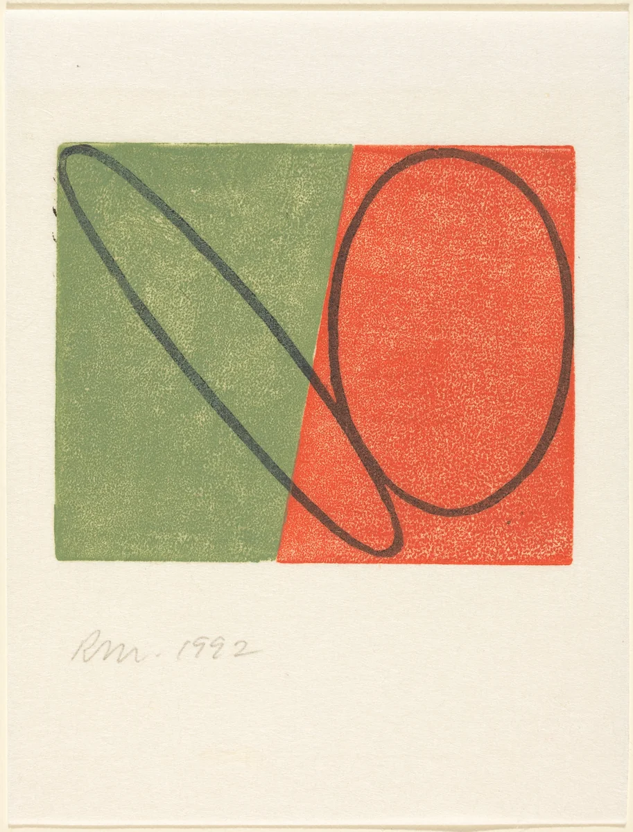 Untitled (Holiday Card) by Robert Mangold, print, 1992