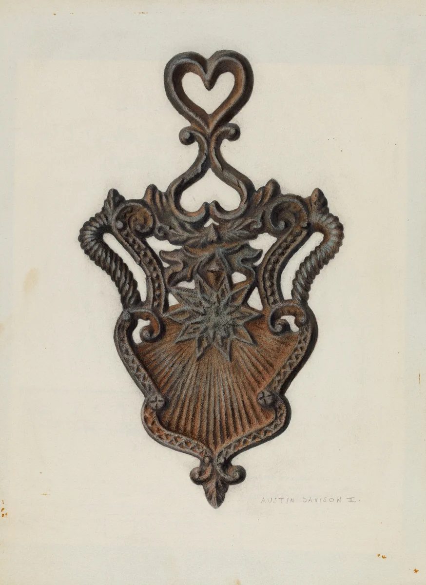 Cast Iron Stand by Austin L. Davison, index of american design, 1939