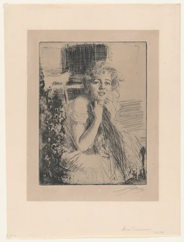 Emma Rasmussen by Anders Zorn, print, 1904