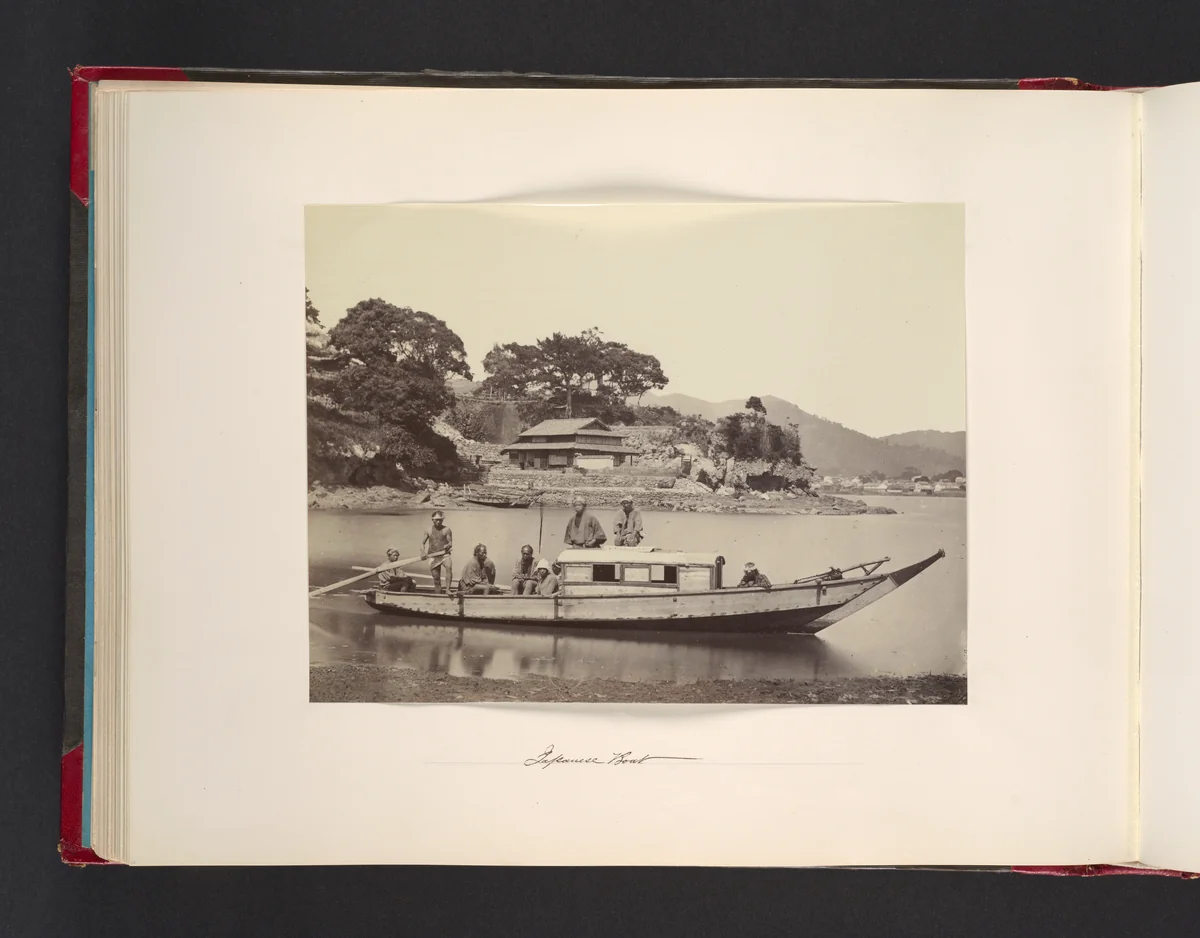 Japanese Boat by John Thomson, photograph, 1865