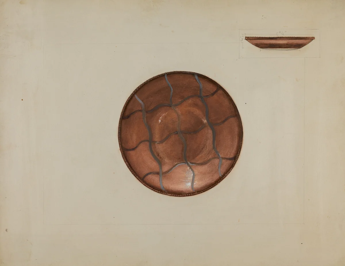 Pa. German Plate by Ella Sterling, index of american design, 1936