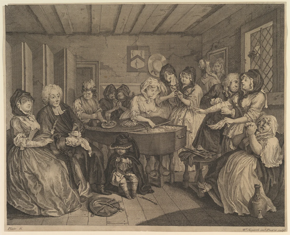 A Harlot's Progress, Plate 6 by William Hogarth, print, 1732