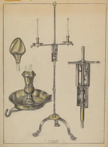 Candlestand by Jack Staloff, index of american design, 1936