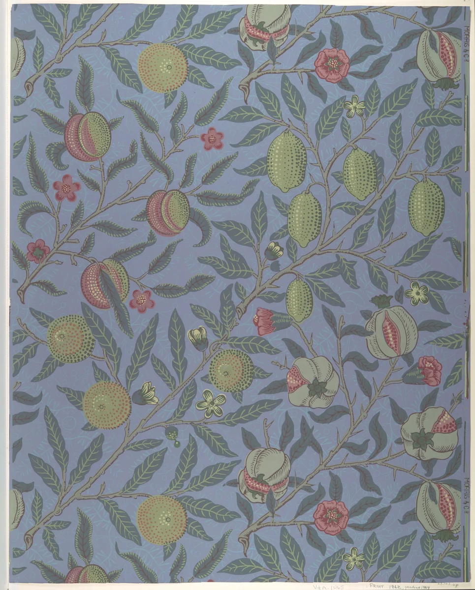 Fruit (or Pomegranate) by William Morris, other, 1861-1871