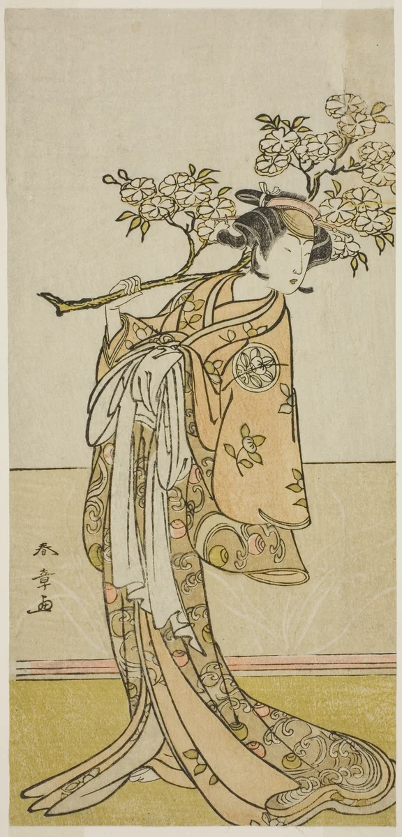 The Actor Ichimura Uzaemon IX in an Unidentified Role by Katsukawa Shunsho (勝川 春章), print, 1770-1780