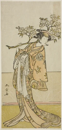 The Actor Ichimura Uzaemon IX in an Unidentified Role by Katsukawa Shunsho (勝川 春章), print, 1770-1780