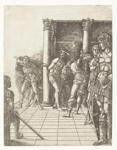Geseling van Christus by Unknown, print, 1475-1480