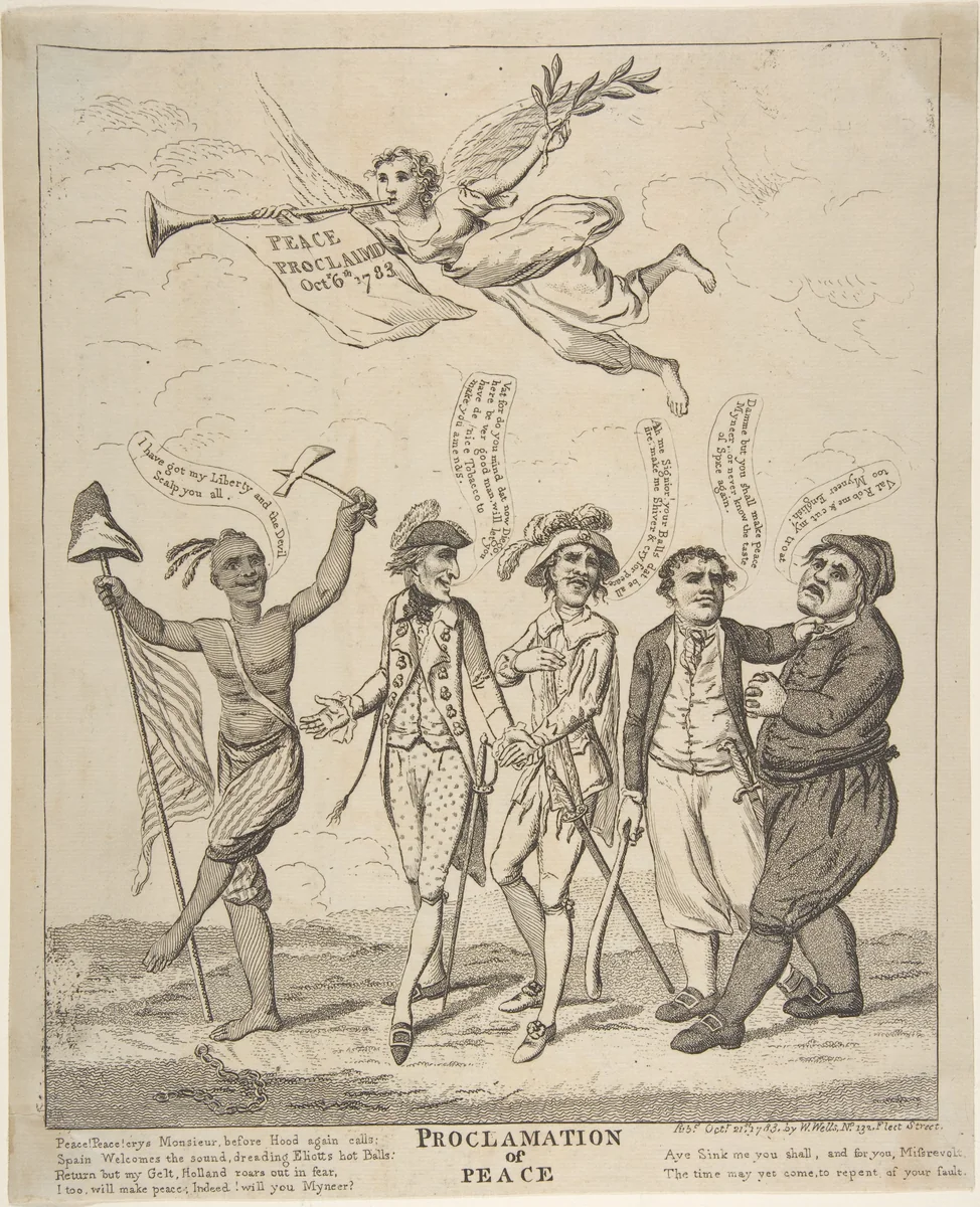 Proclamation of Peace by anonymous, print, 1783