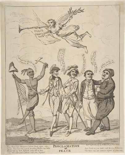 Proclamation of Peace by anonymous, print, 1783