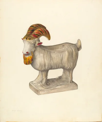 Goat by Mina Lowry, index of american design, 1940