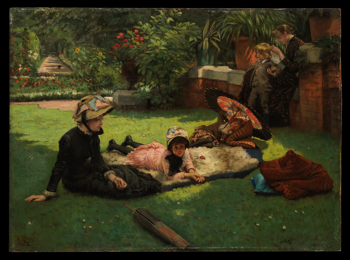 In Full Sunlight (En plein soleil) by James Tissot, painting, 1876-1886