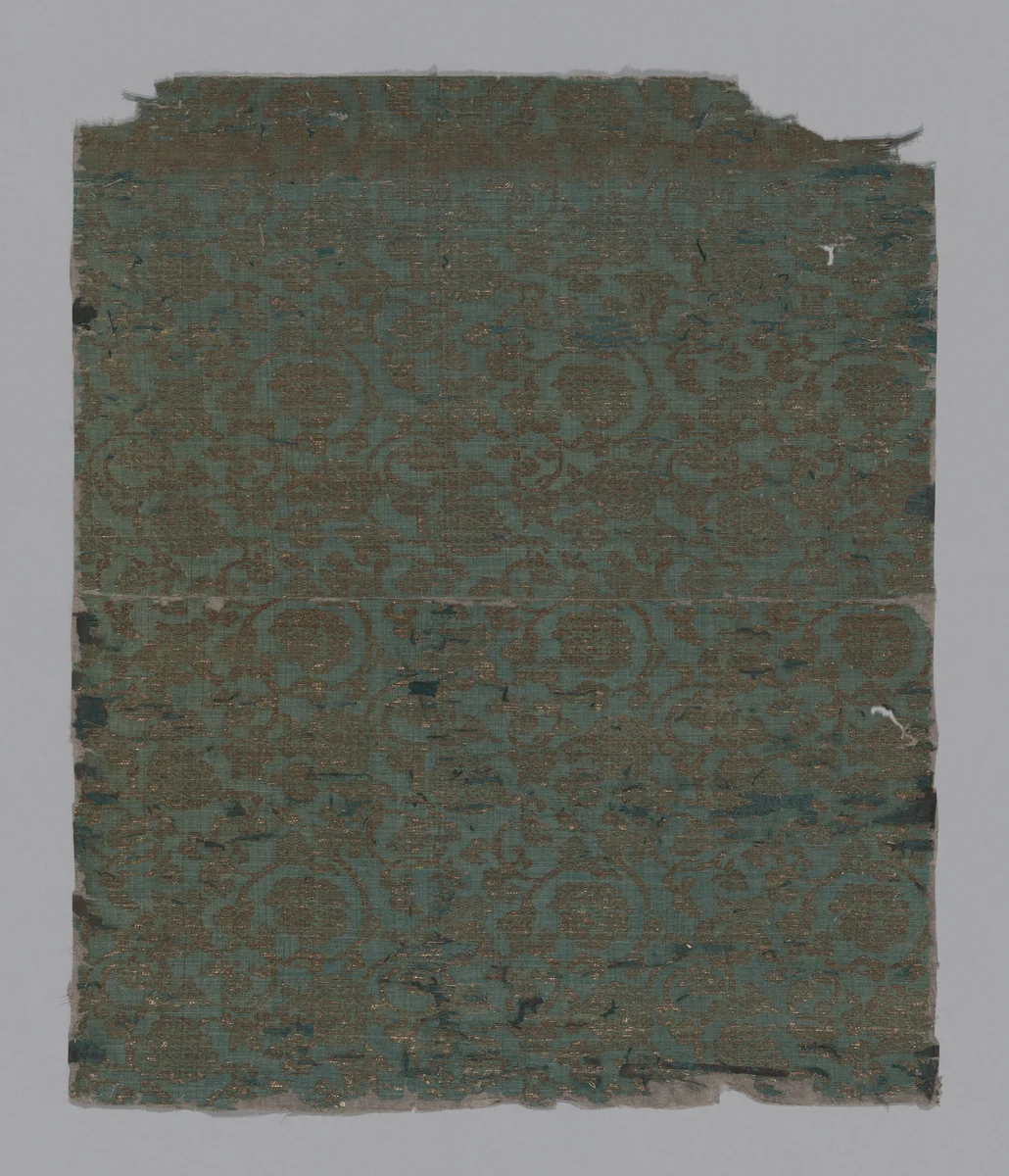 Fragment by China, textile, 1600-1700