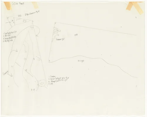 Tracing for Changes and Disappearances #32 (2 of 11) by John Cage, drawing, 1982