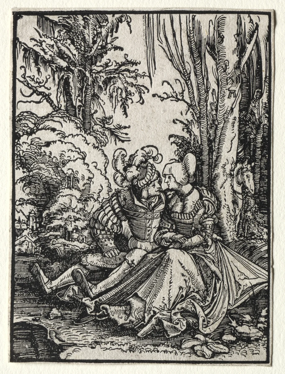 The Lovers by Albrecht Altdorfer, print, 1511