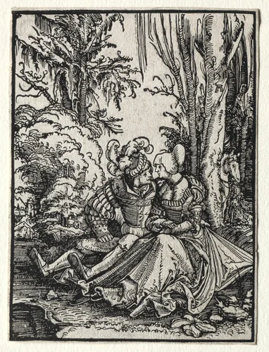 The Lovers by Albrecht Altdorfer, print, 1511
