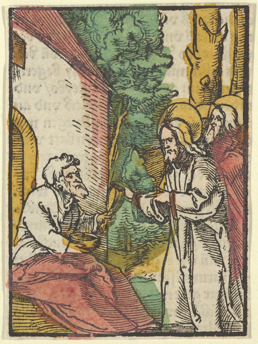 Christ Healing the Leper, from "Das Plenarium" by Hans Schäufelein, print, 1517