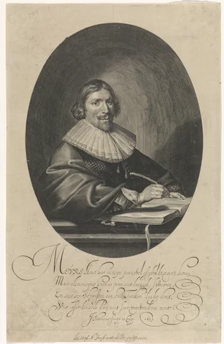 Portret van Hendrik Meurs by Paulus Pontius, print, 1639