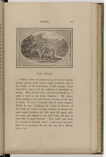 Headpiece (page 45) from The Fables of Aesop by Thomas Bewick, illustrated book, 1818