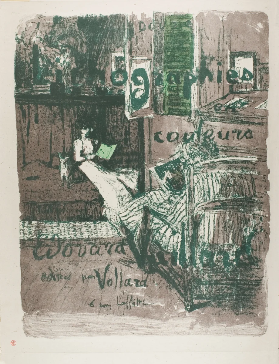 Album Cover for Landscapes and Interiors by Edouard Vuillard, print, 1899