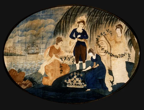 To the Memory of the Benevolent Howard by Salome Hensel, painting, 1823